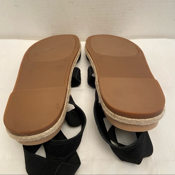 Lucky Brand Sandals Dilane Black Strappy Ankle Nubuck/ Elastic  Women's … - Picture 8 of 12